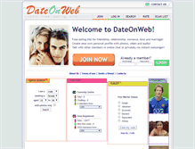 Tablet Screenshot of dateonweb.net